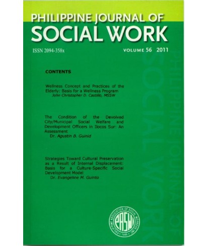 Philippine Journal of Social Work - Delayed Publication