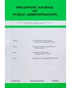 Philippine Journal of Public Administration - Delayed Publication