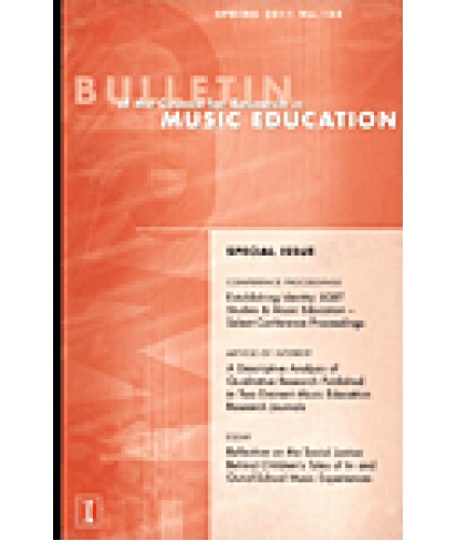 Bulletin of the Council for Research in Music Education