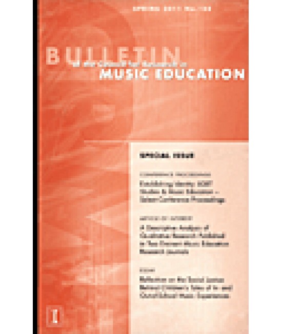 Bulletin of the Council for Research in Music Education