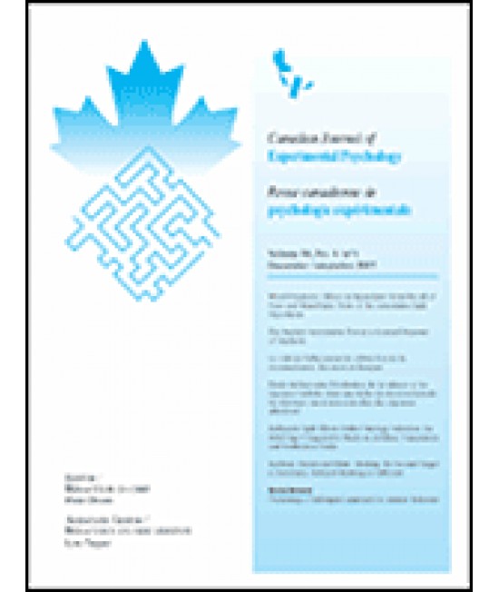 Canadian Journal of Experimental Psychology