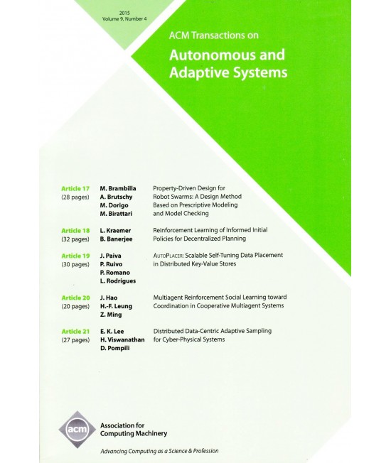 Transactions on Autonomous and Adaptive Systems