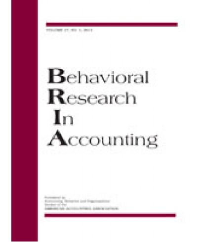 Behavioral Research in Accounting