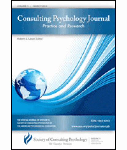 Consulting Psychology Journal: Practice and Research