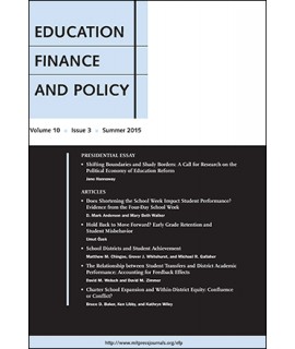 Education Finance and Policy