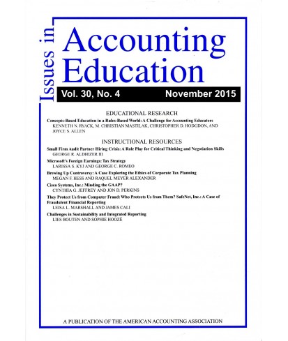 Issues in Accounting Education