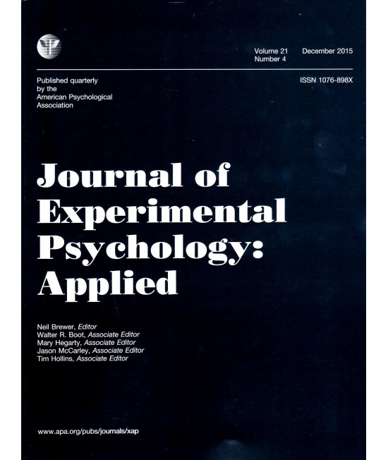 Journal of Experimental Psychology: Applied