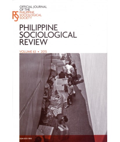 Philippine Sociological Review - Delayed Publication