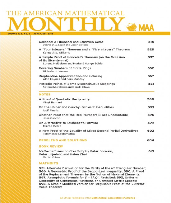 american mathematical monthly free download