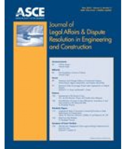 Journal of Legal Affairs and Dispute Resolution in Engineering and Construction