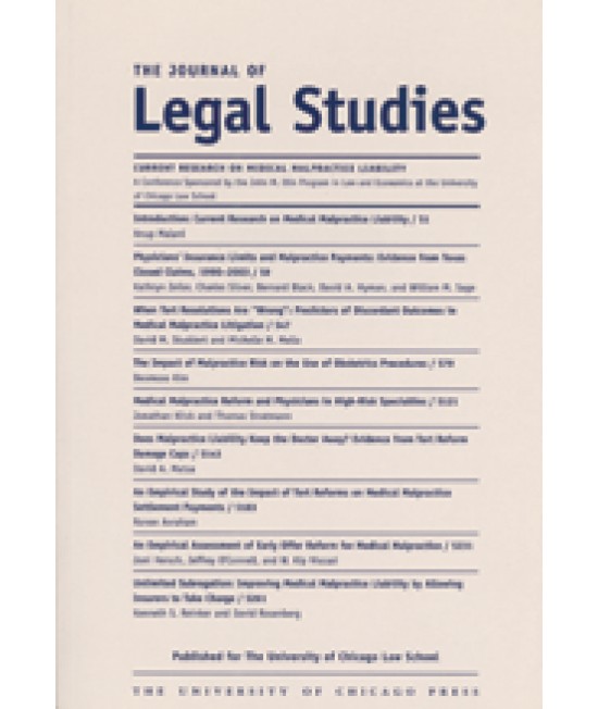 Journal of Legal Studies