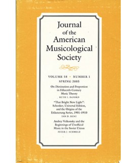 Journal of the American Musicological Society