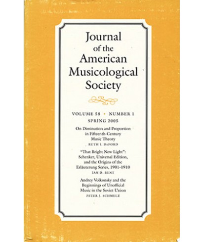 Journal of the American Musicological Society