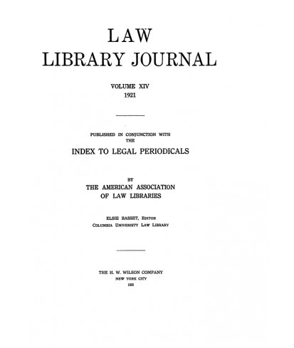 Law Library Journal