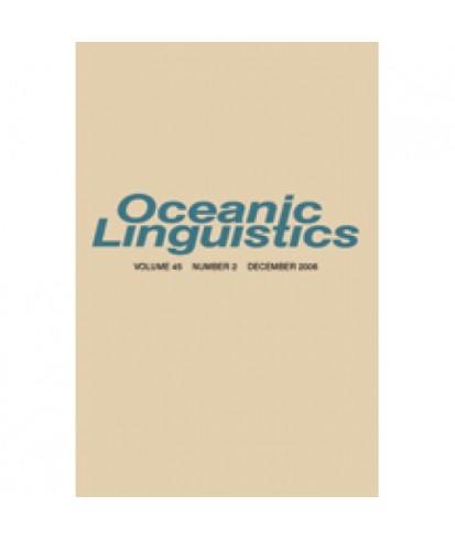 Oceanic Linguistics: Current Research on Languages of the Oceanic Area