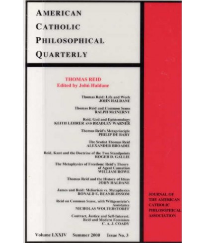 American Catholic Philosophical Quarterly