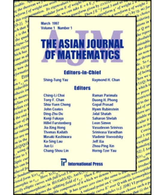 Asian Journal of Mathematics