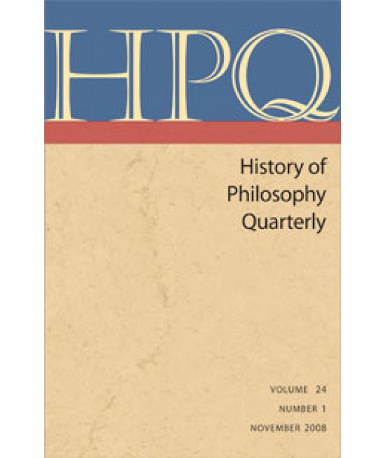 History of Philosophy Quarterly