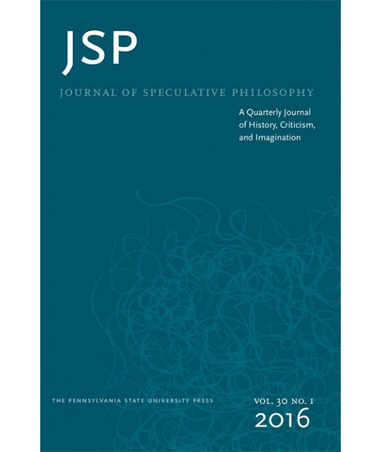 The Journal of Speculative Philosophy