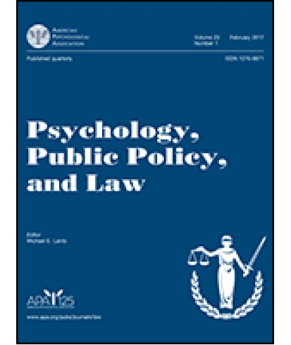 Psychology, Public Policy and Law