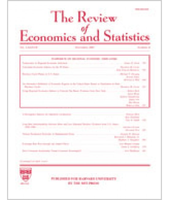 Review of Economics and Statistics