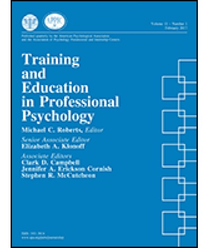 Training and Education in Professional Psychology