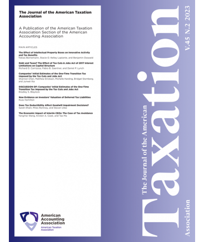 The Journal of the American Taxation Association