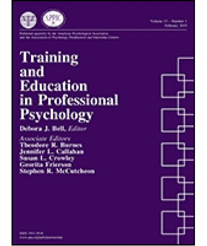 Training and Education in Professional Psychology