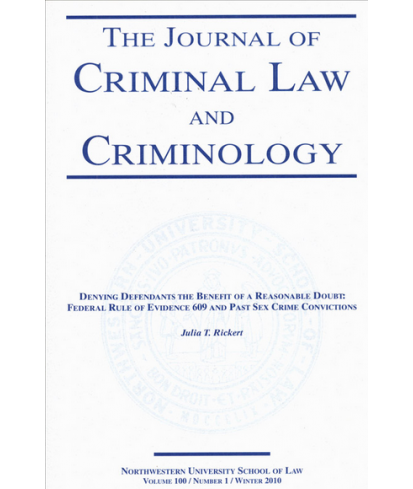 Journal of Criminal Law and Criminology