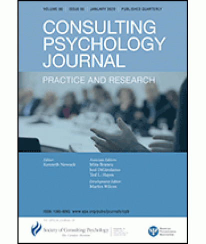 Consulting Psychology Journal: Practice and Research