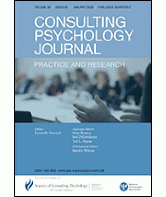 Consulting Psychology Journal: Practice and Research