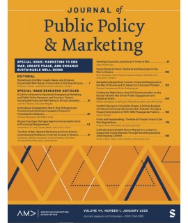 Journal of Public Policy and Marketing