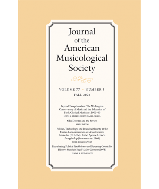 Journal of the American Musicological Society