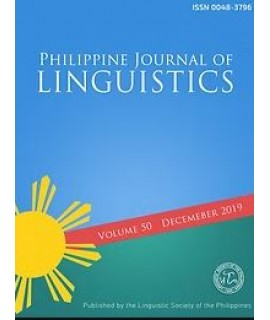 Philippine Journal of Linguistics - Delayed Publication