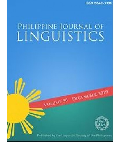 Philippine Journal of Linguistics - Delayed Publication
