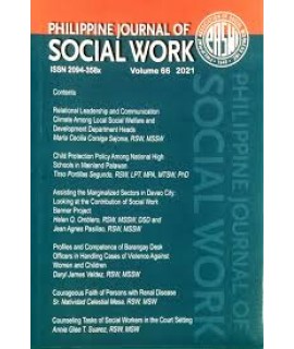 Philippine Journal of Social Work - Delayed Publication
